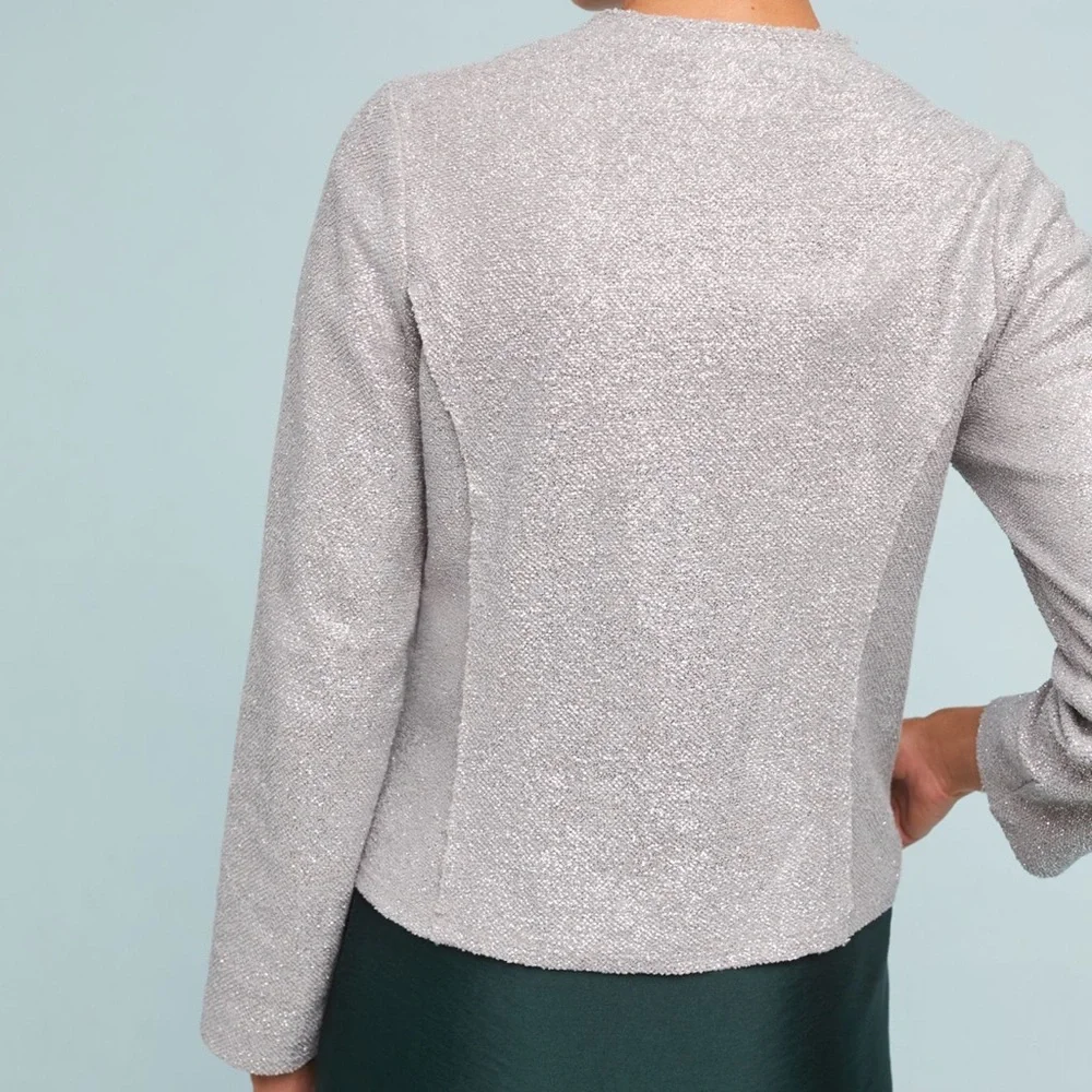 Anthropologie‎ Dolan left coast collection Sparkling metallic jacket small - Picture 2 of 8